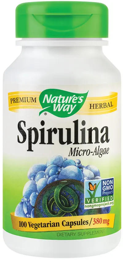 Spirulina Micro-Algae 380 mg 100 capsule – Secom - Microalgă