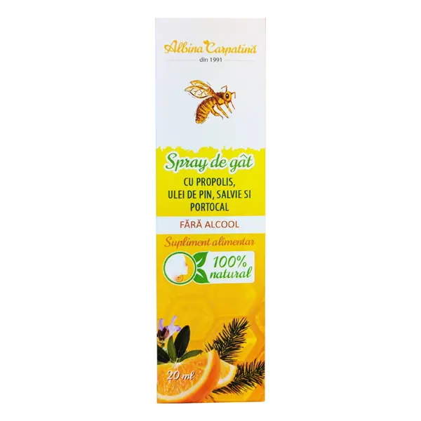 SPRAY DE GAT PROPOLIS,PIN, SALVIE 20 ML
