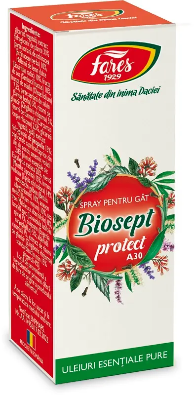 Spray pentru gât Biosept Protect A30 20 ml – Fares