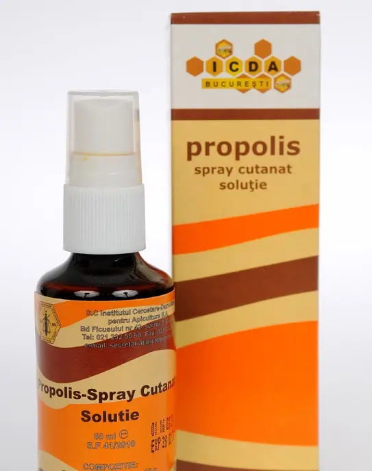 Spray propolis 50 ml – Institutul Apicol - Aplicare ușoară