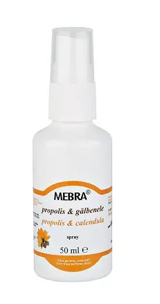Spray propolis+galbenele 50 ml – Mebra