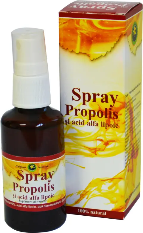 Spray propolis și acid alfa lipoic 50 ml – Hypericum