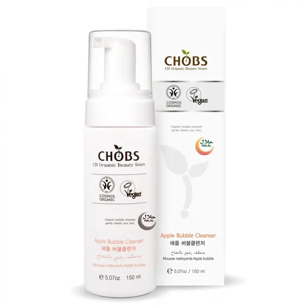 Spuma bio de curatare cu mar 150ml Chobs