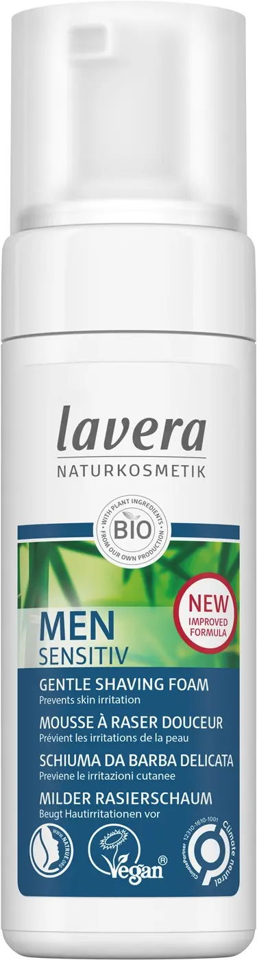 Spuma de ras bio cu bambus si aloe vera Men Sensitiv, 150ml Lavera Naturkosmetik