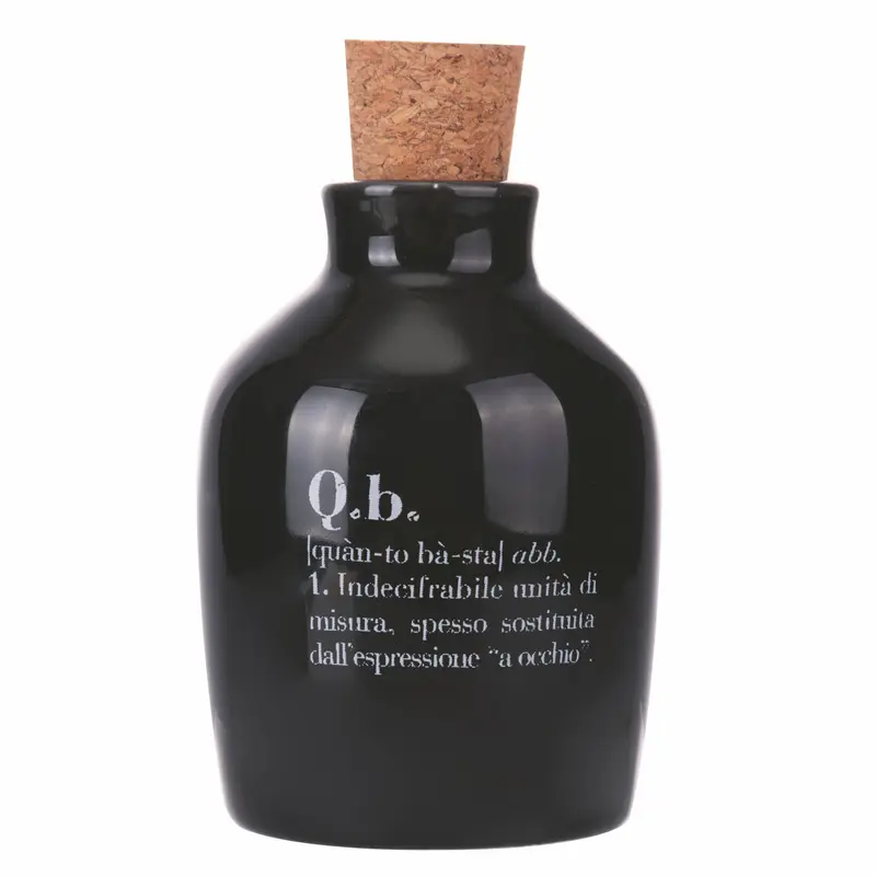 Sticluță pentru ulei din ceramică, 112 ml negru