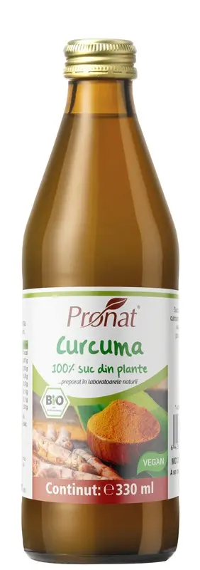 Suc bio de curcuma, 330ml Medicura