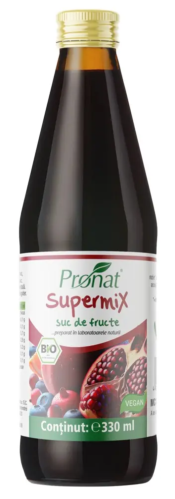 Suc bio de fructe Supermix, 330ml Medicura