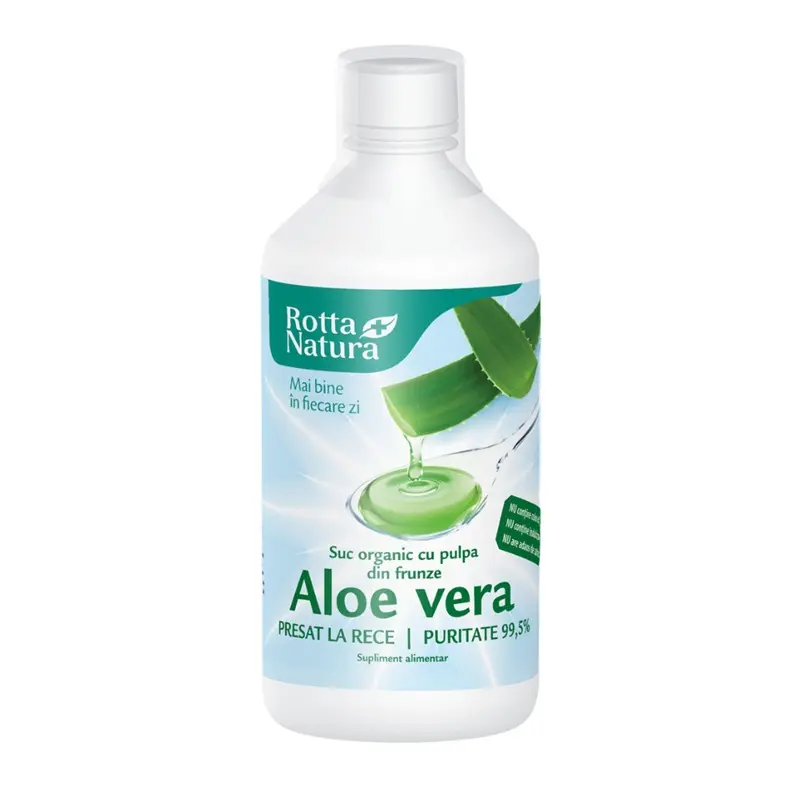 Suc de aloe vera cu pulpă 1000 ml – Rotta Natura