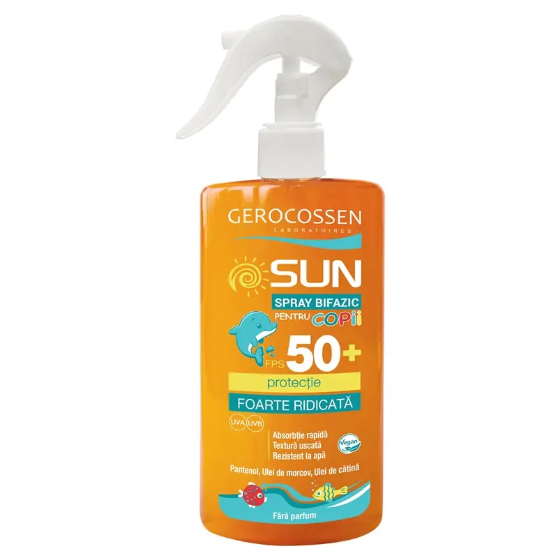 Sun spray bifazic copii SPF 50+ 300 ml – Gerocossen