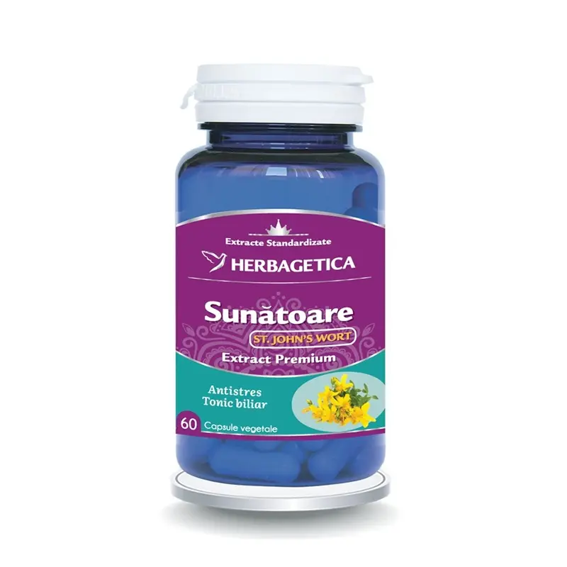 Sunătoare St. John's Wort 60 capsule – Herbagetica - Stare bună