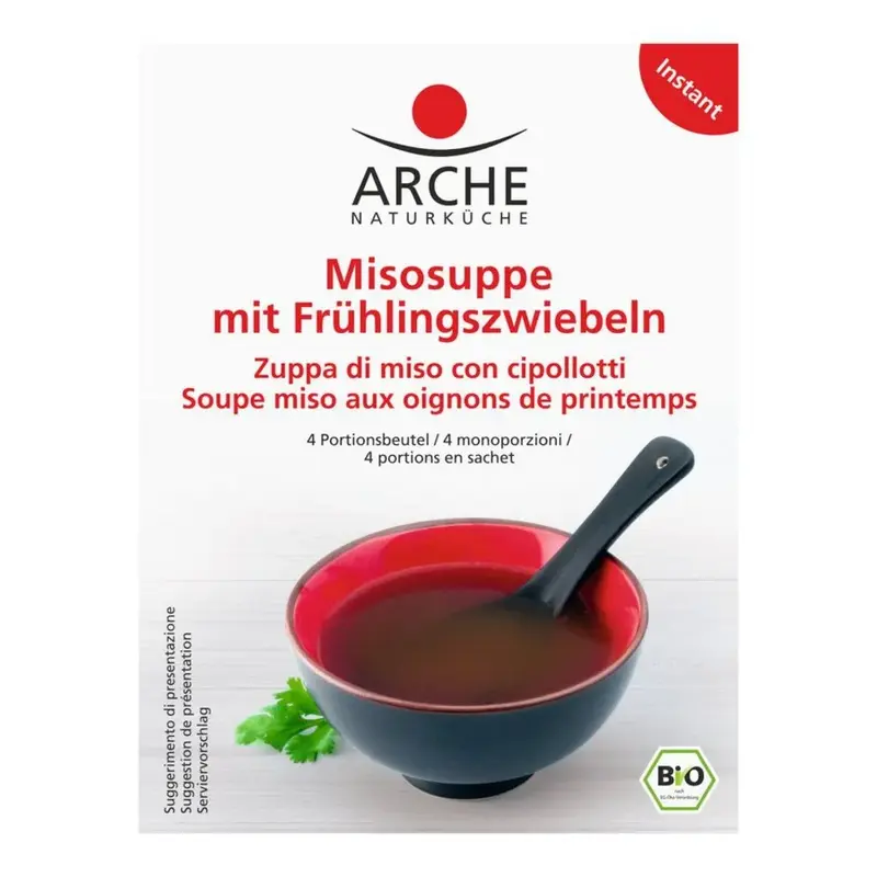 Supa Miso Instant Bio cu Ceapa de Primavara Arche 4 x 10 g