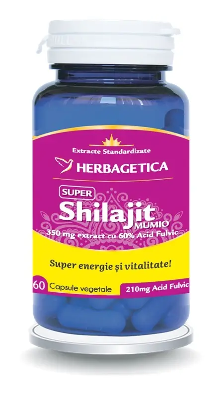 Super Shilajit Mumio 60 capsule – Herbagetica - Acizi fulvici