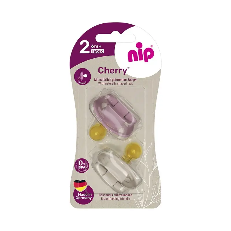 Suzete Nip Cherry Mărimea 2 Fete +6 luni 2 buc – Abi Solutions
