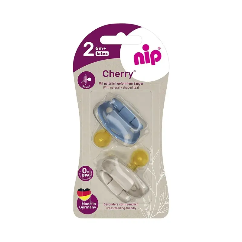 Suzete Nip Cherry nr. 2 Băieți +6 luni 2 buc – Abi Solutions