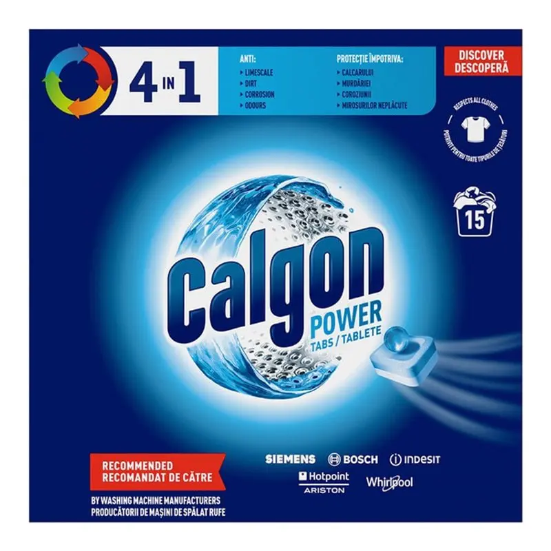 Tablete anticalcar 4in1 Calgon Powerball 15 spalari