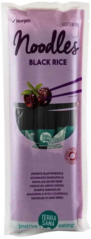 Taitei bio de orez negru, 250g Terrasana