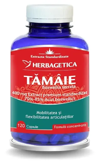 Tămâie – Boswellia serrata 120 capsule – Herbagetica