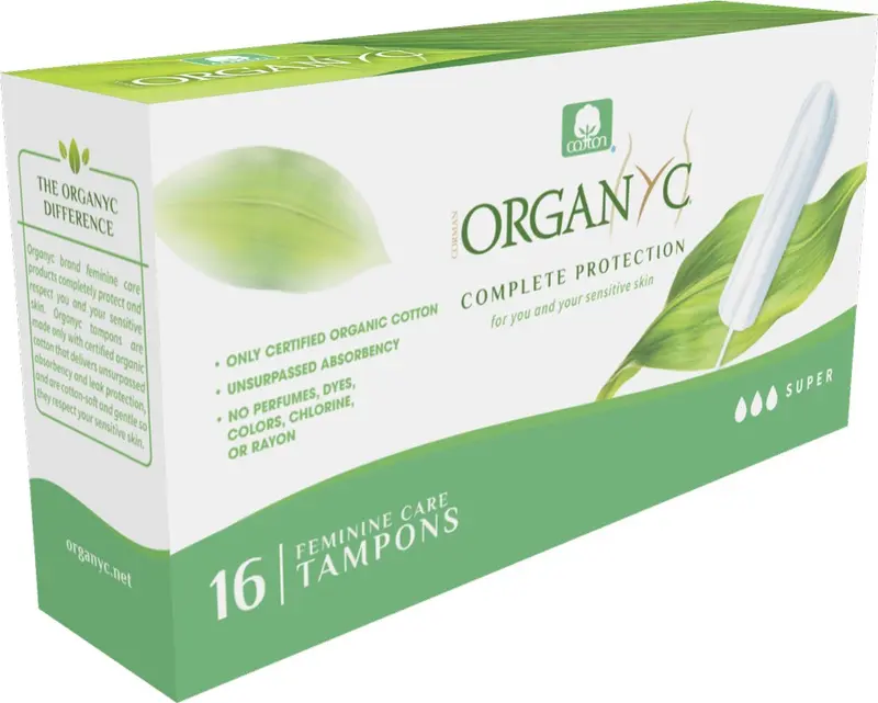 Tampoane Super din bumbac organic 16 buc Organyc