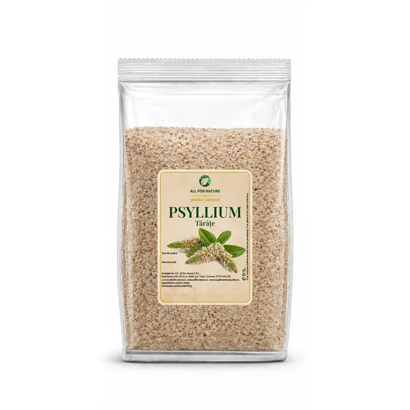 Tărâțe de psyllium 250 g – All For Nature - Bogate în fibre