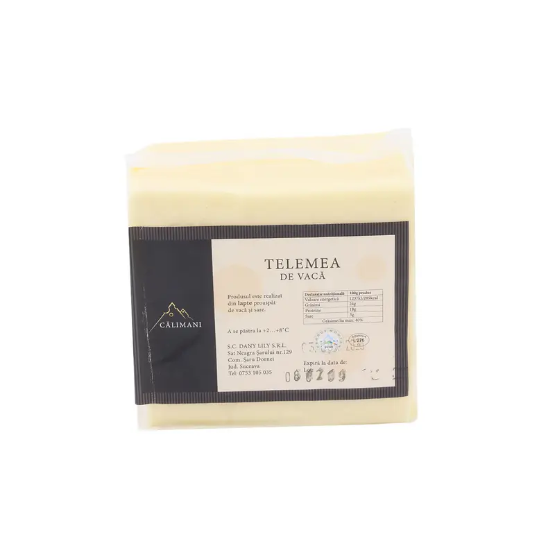 Telemea de vacă Călimani 500g – brânză tradițională românească, gust autentic