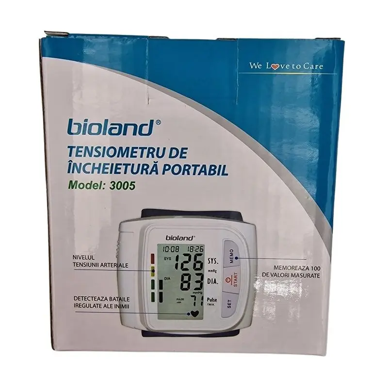 Tensiometru de încheietură portabil model 3005 1 buc – Bioland