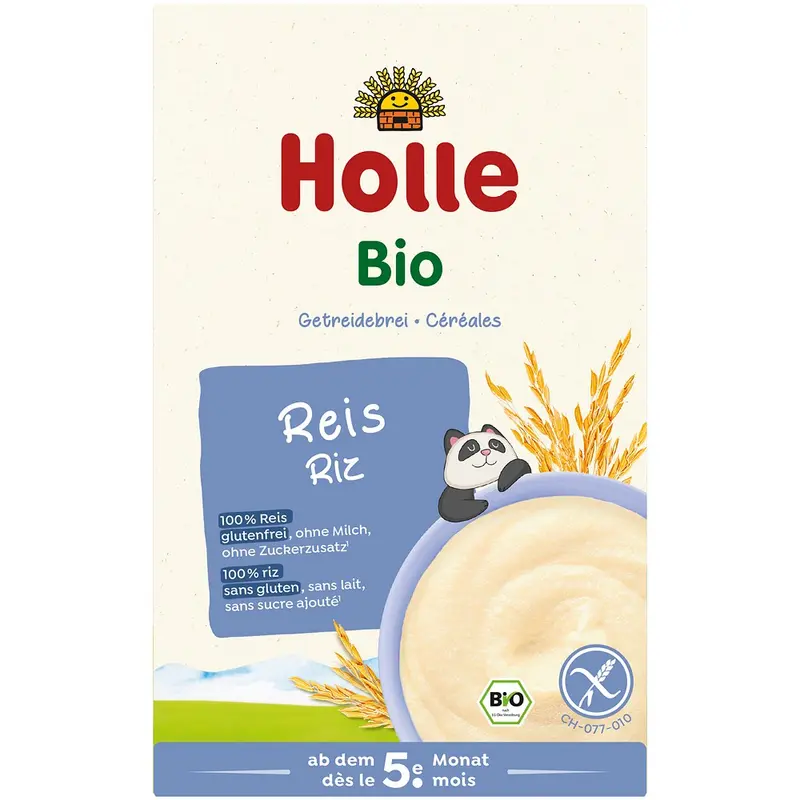 Terci bio din orez fara gluten pentru copii 5 luni, 250g | Holle