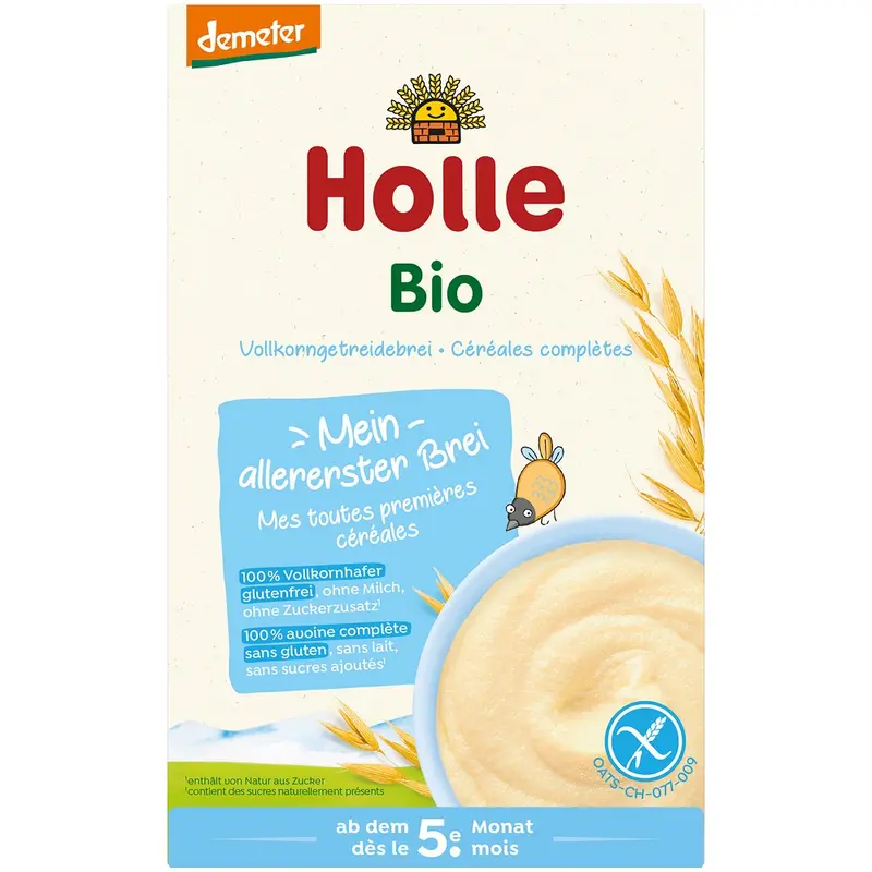 Terci bio din ovaz fara gluten pentru copii 5 luni, 250g | Holle