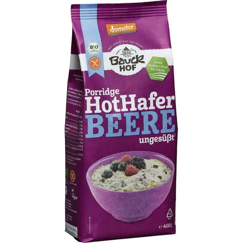 Terci de ovaz cu fructe de padure fara gluten, 400g