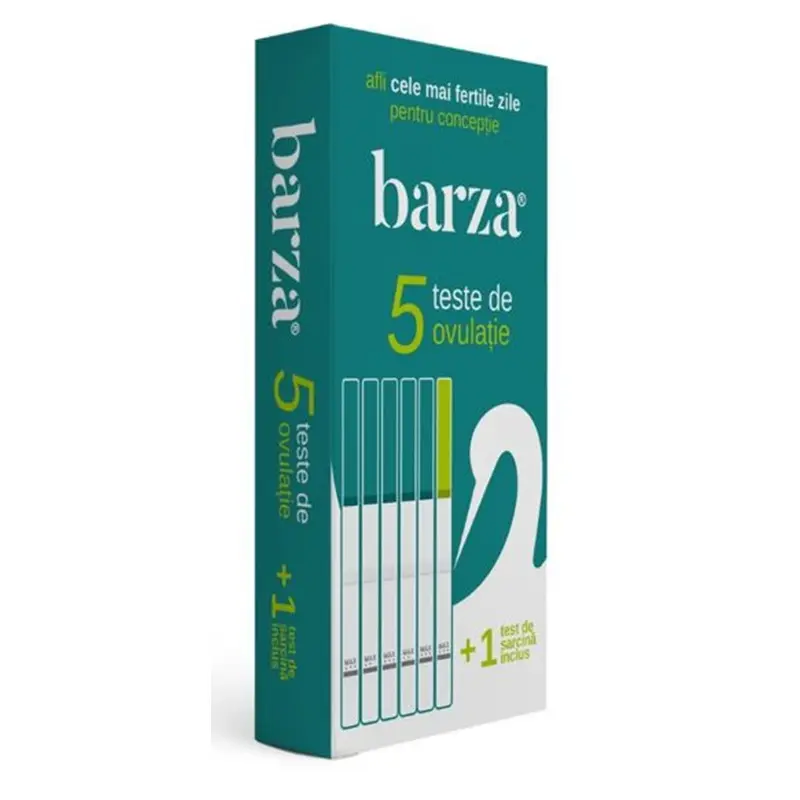 Test de ovulație 5 buc + test de sarcină 5 + 1 teste – Barza