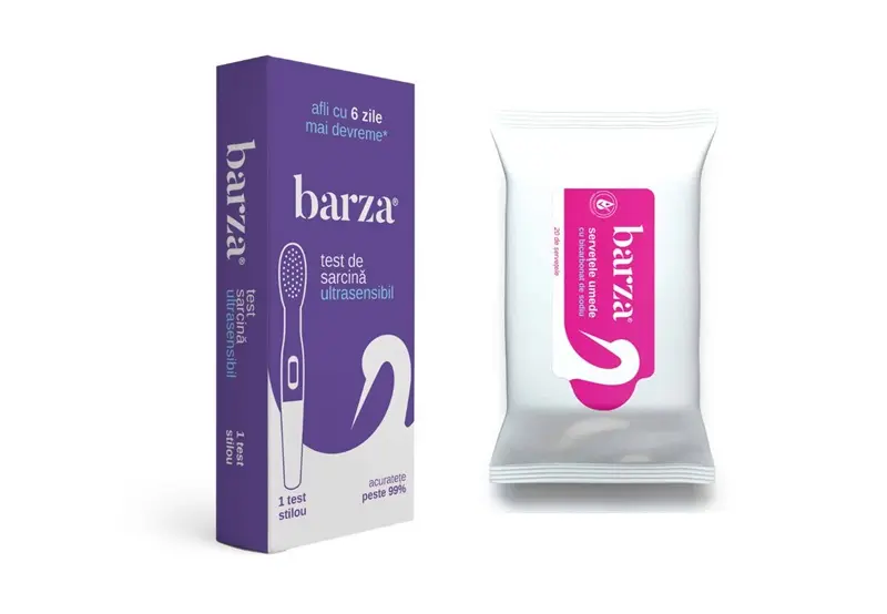 Test de sarcină ultrasensibil stilou + șervețele umede – Barza