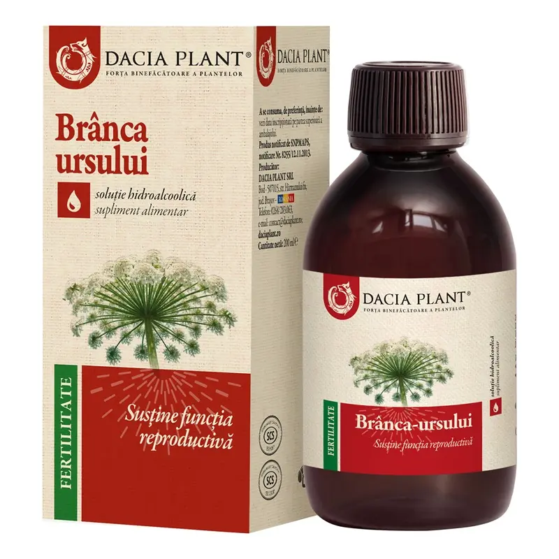 Tinctură de brânca-ursului 200 ml – Dacia Plant - Viață intimă