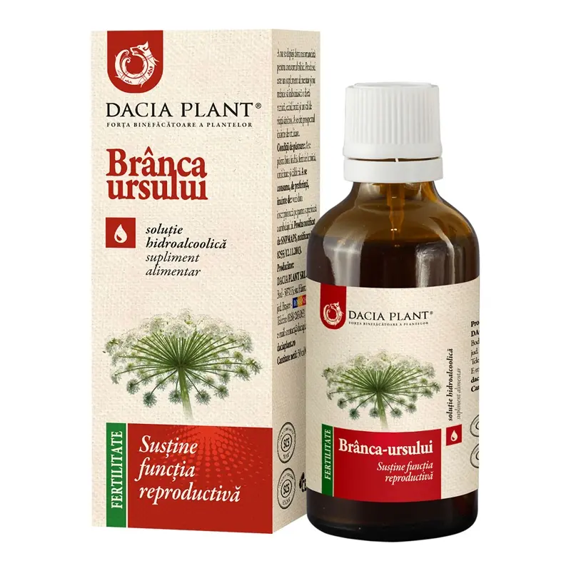 Tinctură de brânca-ursului 50 ml – Dacia Plant