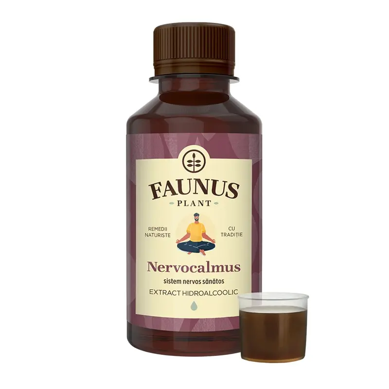 Tinctură de Nervocalmus 200 ml – Faunus Plant - Seri liniștite