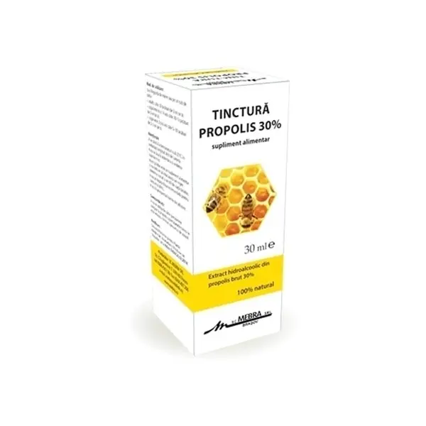 Tinctură propolis 30% 30 ml – Mebra - Folosit tradițional