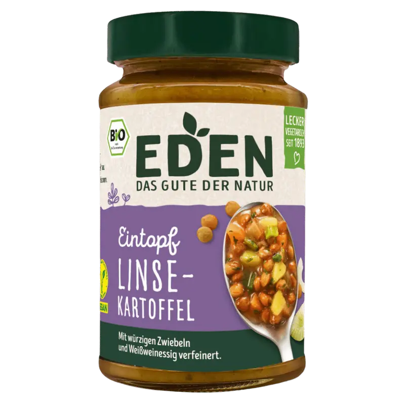 Tocana bio de cartofi si linte, 400g eden