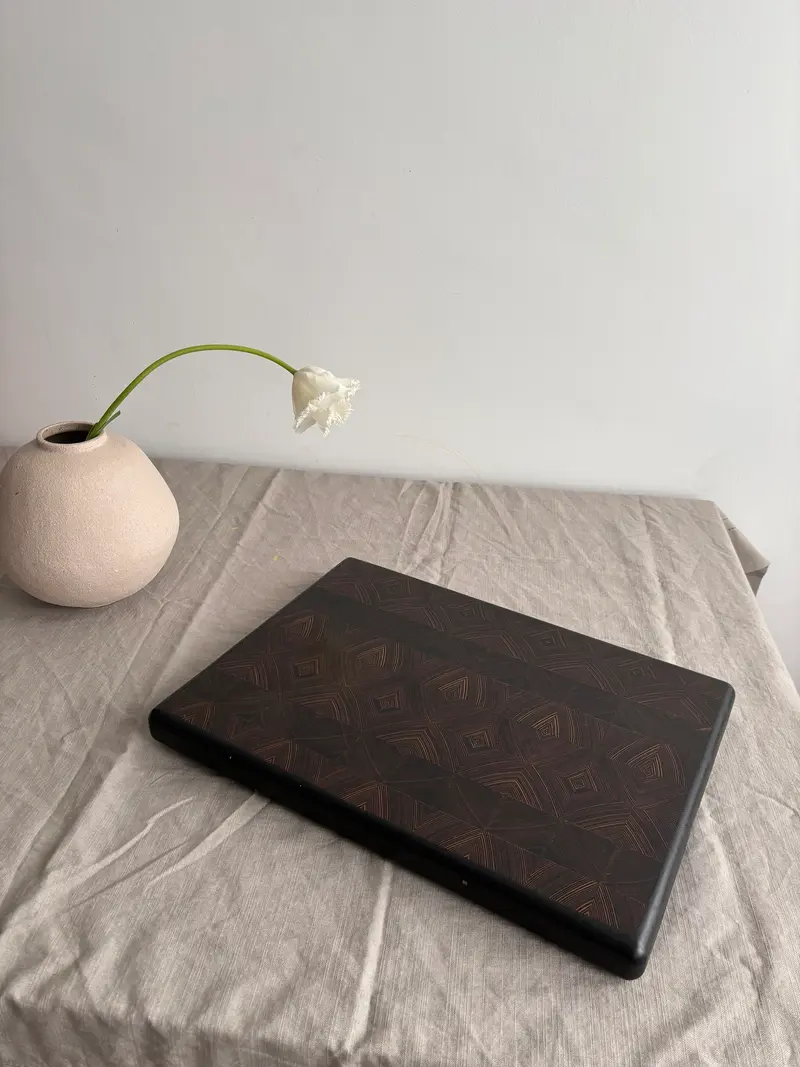 Tocător end grain din larice siberian