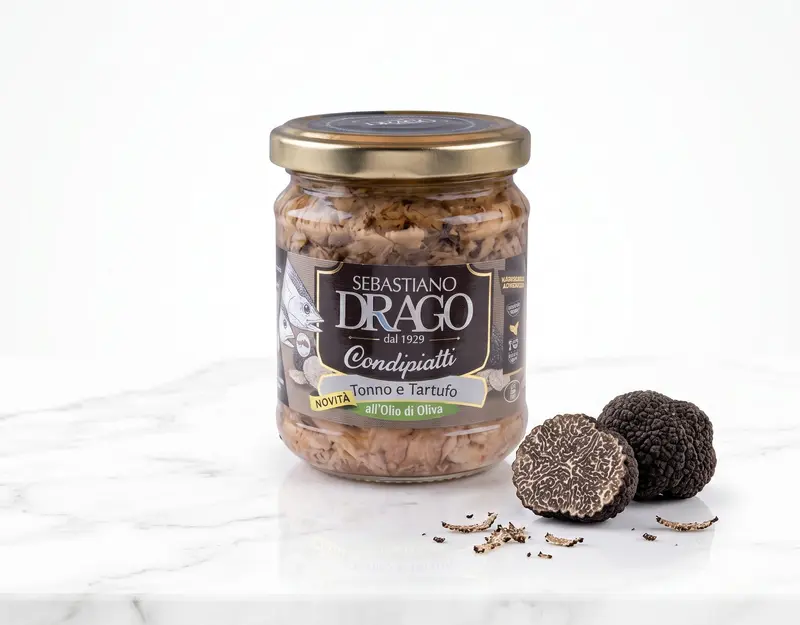 Ton cu Trufe in Ulei de Masline, 200 gr, DRAGO