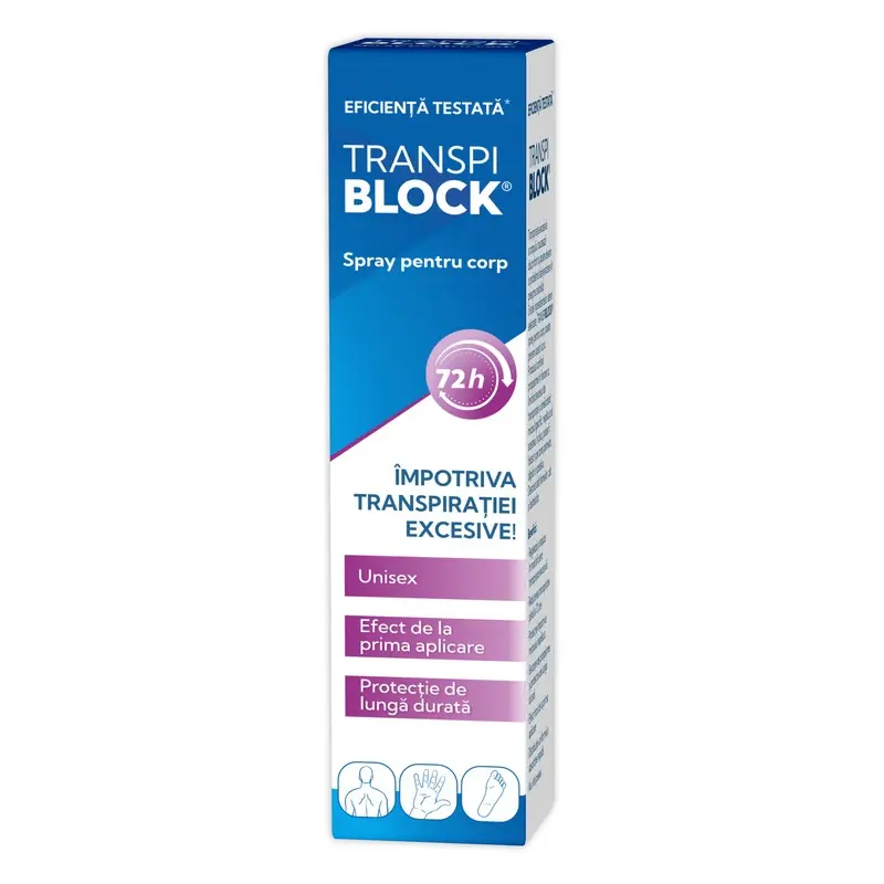 Transpiblock spray pentru corp 100 ml – Zdrovit - Prospețime
