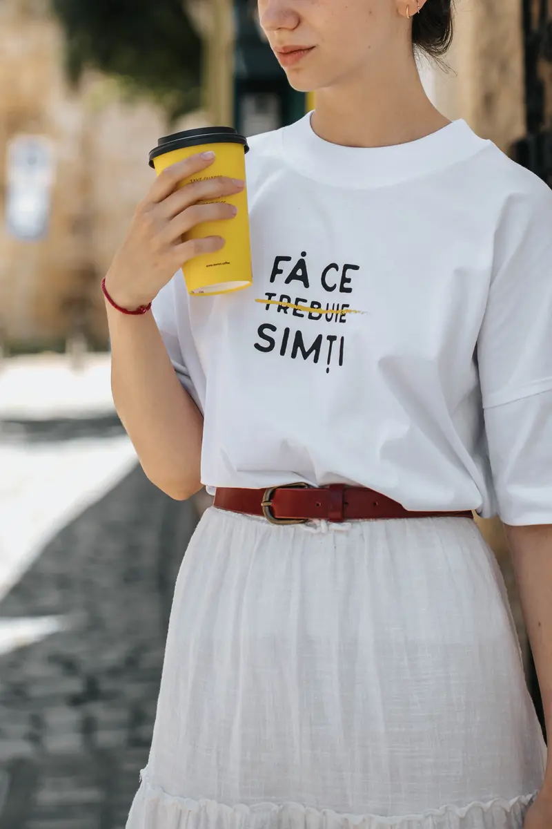 tricou oversized unisex fă ce "trebuie" simți