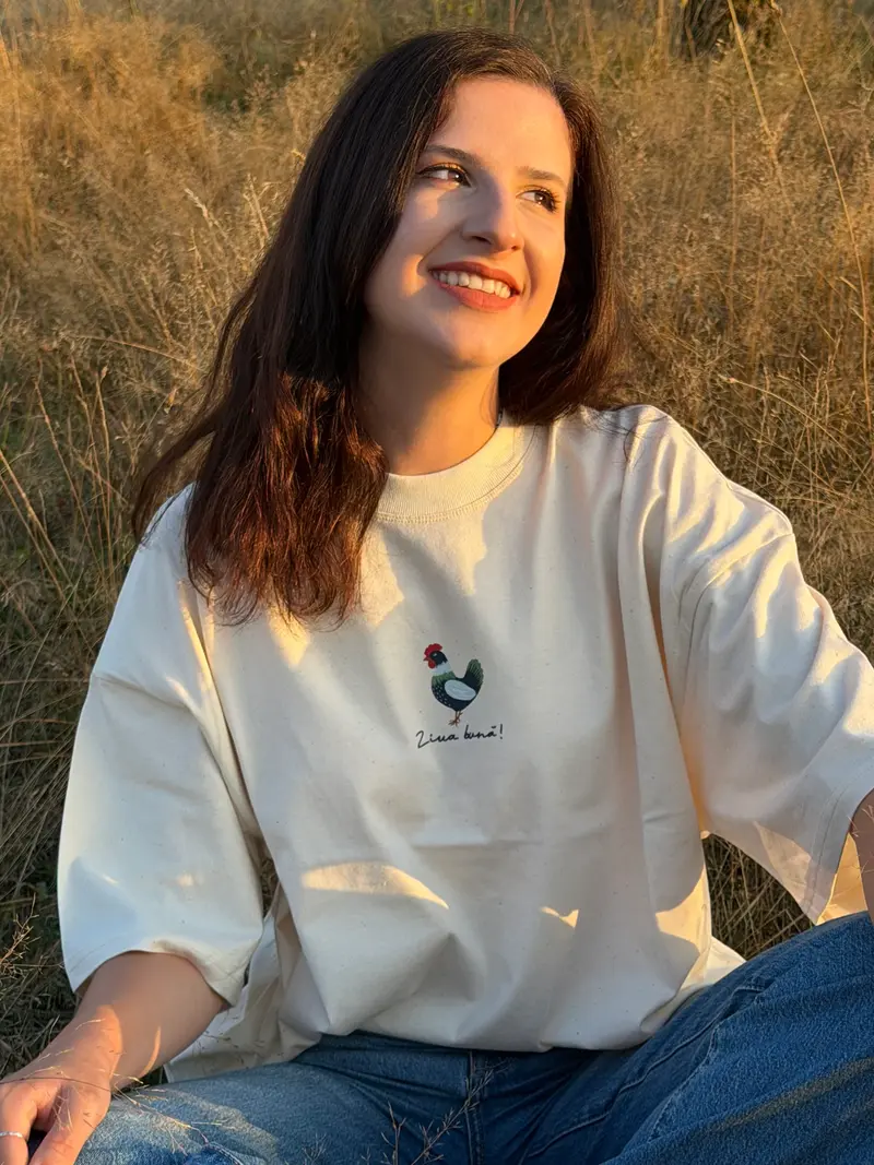 Tricou oversized - Ziua buna!