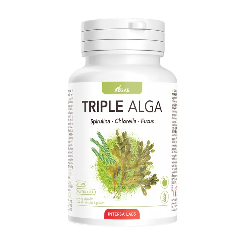 Triplu alge spirulina, chlorella, fucus, 46.8g Dieteticos Intersa