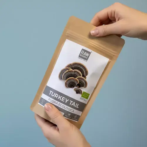 Turkey Tail Pudră - Susține Imunitatea și Flora Intestinală, 60g | Rawboost
