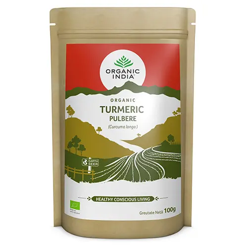 Turmeric Pulbere, 100% Organic, 100g | Organic India