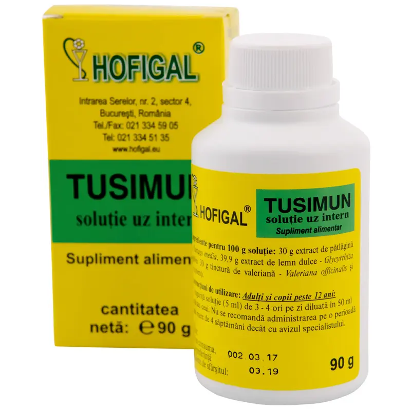 Tusimun 90 ml – Hofigal - Confort respirator