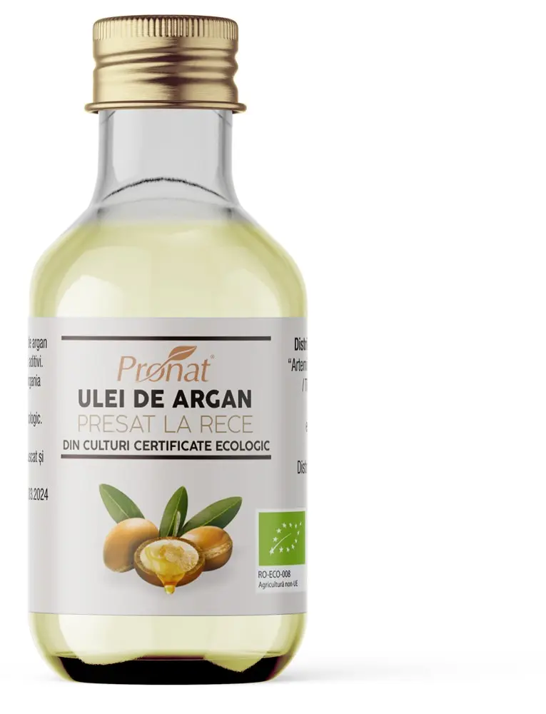 Ulei bio de argan presat la rece, 30ml Pronat
