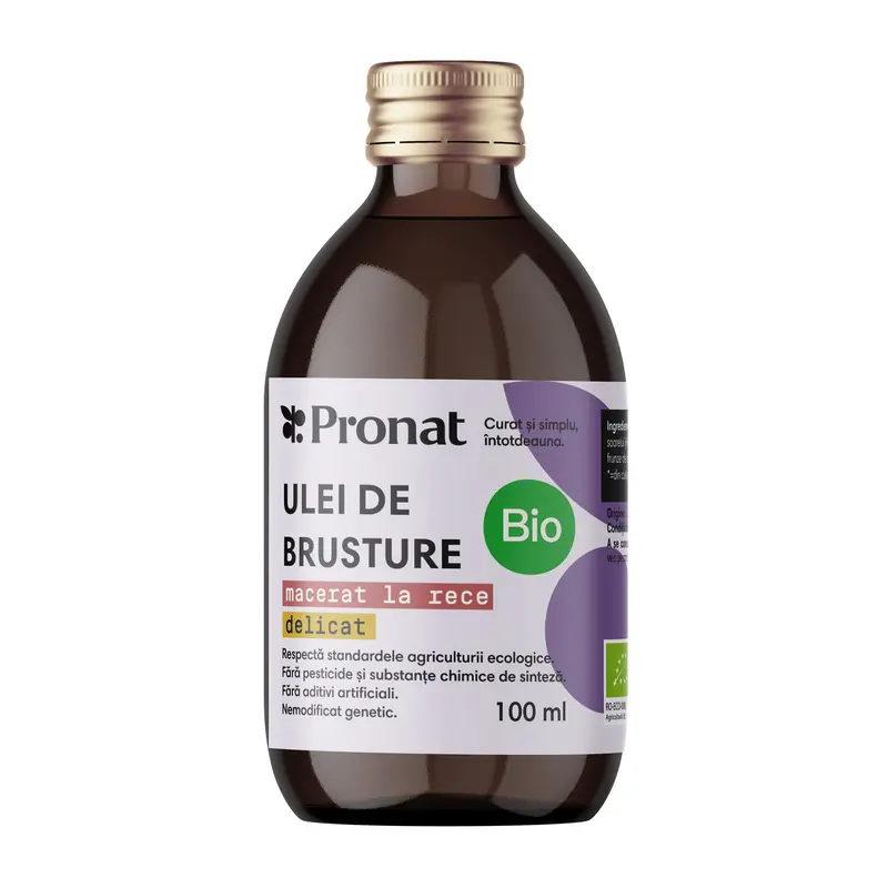 Ulei bio de brusture macerat la rece, 100ml Pronat