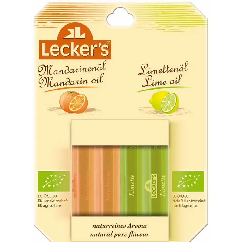 Ulei bio de mandarina si lime 2/2x2ml, 8ml | Leckers