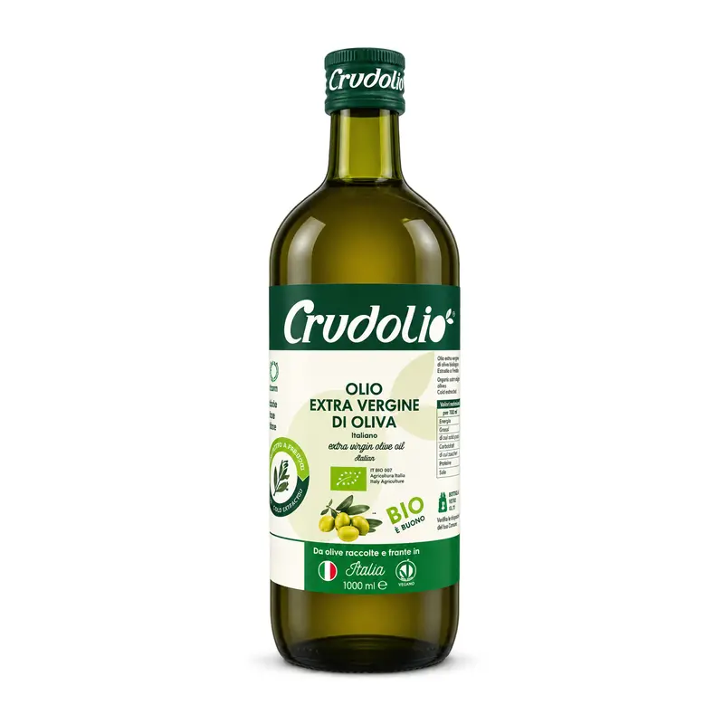 Ulei bio de masline extravirgin, 1000ml Crudolio