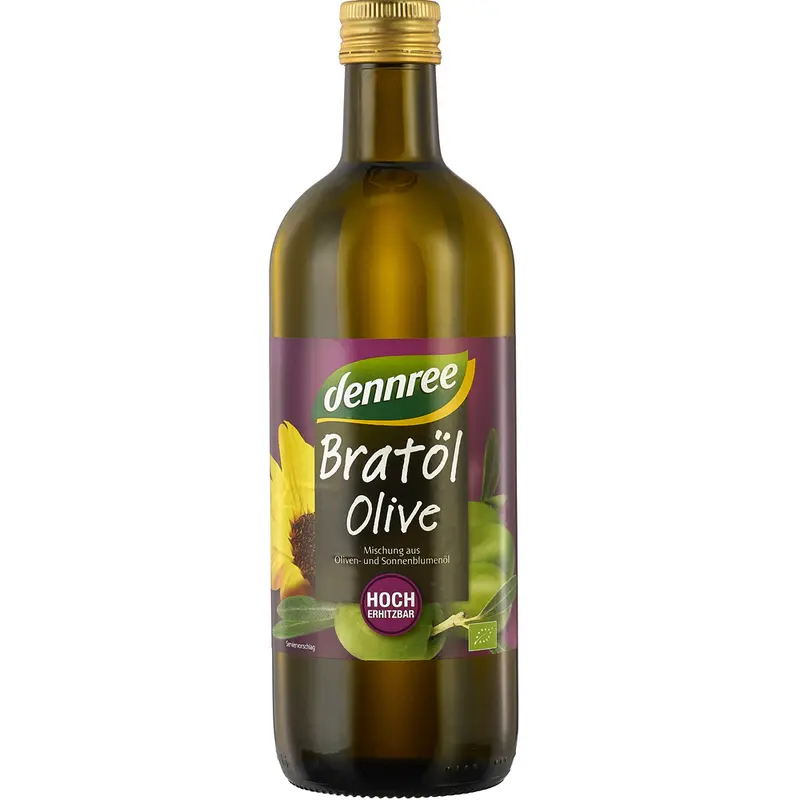 Ulei Bio Pentru Gatit High Oleic de Masline si Floarea Soarelui Dennree 1 l