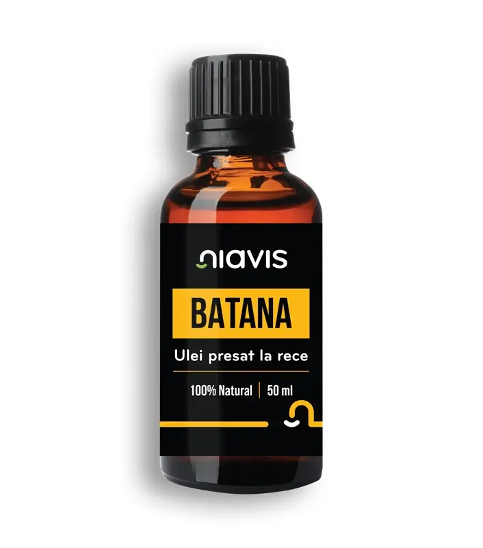 Ulei de batană presat la rece 50 ml – Niavis - Hidratează părul
